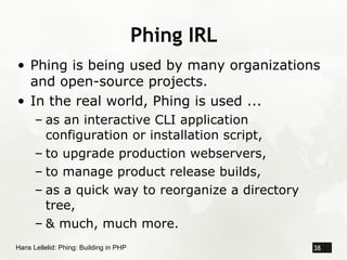 Phing: Building with PHP
