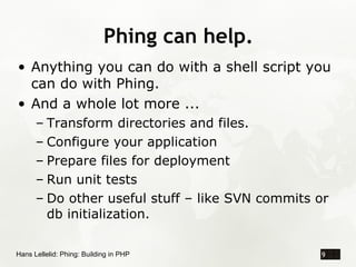 Phing: Building with PHP