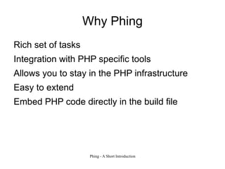 Features Scripting using XML build files