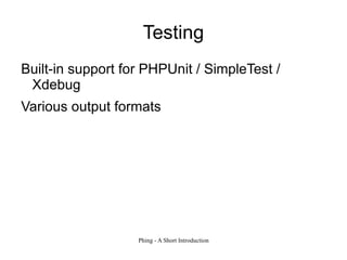 Phing - A PHP Build Tool (An Introduction) Slide 19