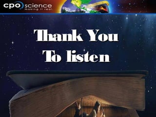 Thank YouThank You
To listenTo listen
 