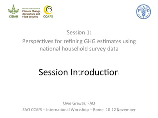 Phiri Refining GHG estimates using national household survey data Nov 10 2014