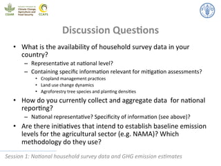 Phiri Refining GHG estimates using national household survey data Nov 10 2014