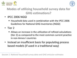 Phiri Refining GHG estimates using national household survey data Nov 10 2014
