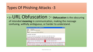 Phishing attacks, Types Of Phishing Attacks, How To Avoid Phishing Attacks | PPT