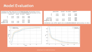 Model Evaluation
DEPARTMENT OF COMPUTER SCIENCE
 