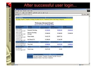After successful user login...




65    (PHISHING )
 