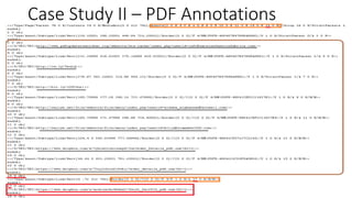 Case Study II – PDF Annotations
26
 