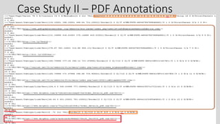 Case Study II – PDF Annotations
24
 
