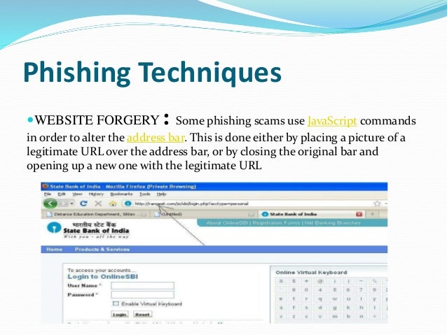 phishing techniques ppt Phishing scams in banking ppt.