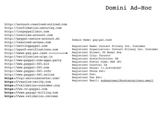 Domini Ad-Hoc
http://account-resolved-noticed.com
http://confirmation-securley.com
http://incpaypallimit.com
http://overvi...