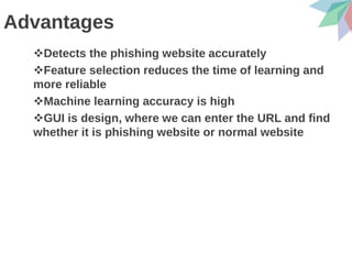 Phishing websitre detection using machine learning | PDF | Internet ...