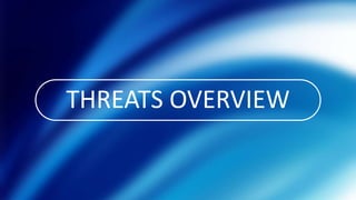 THREATS OVERVIEW
 