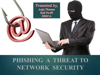 PHISHING A THREAT TO
NETWORK SECURITY
1
 