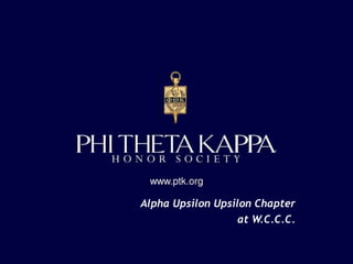 Alpha Upsilon Upsilon Chapter
at W.C.C.C.

 