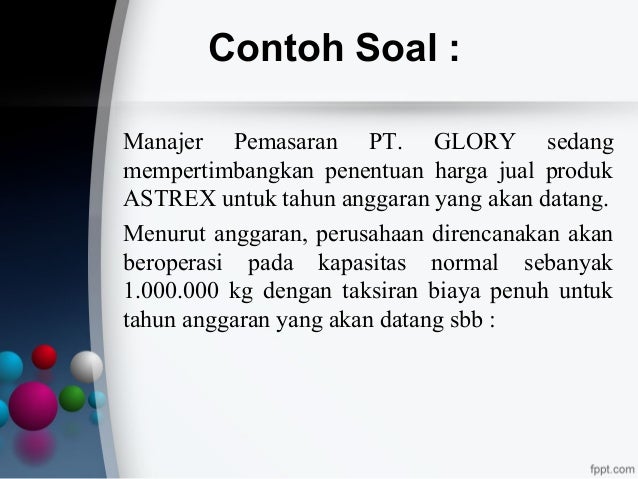 Ppt Penentuan Harga Jual