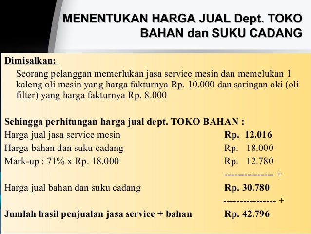 Ppt Penentuan Harga Jual