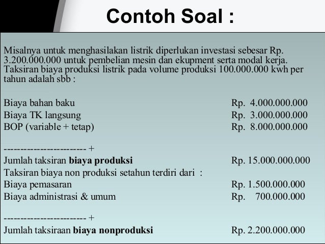 Ppt Penentuan Harga Jual