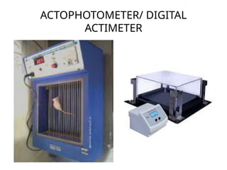 ACTOPHOTOMETER/ DIGITAL
ACTIMETER
 