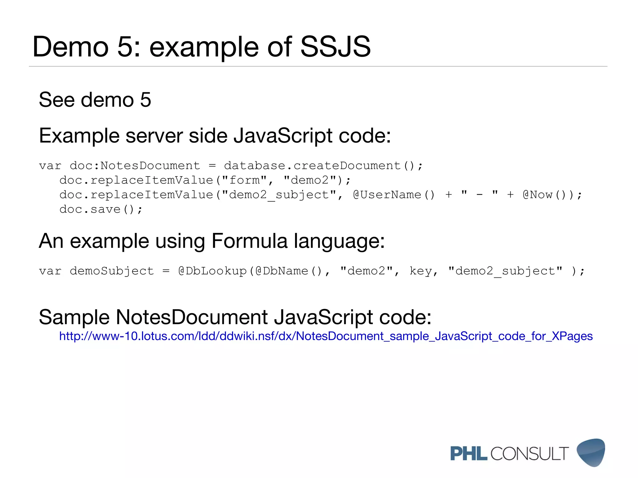Seperation of data and UI (web enabling) 