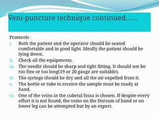 Blood Collection via different techniques | PPTX