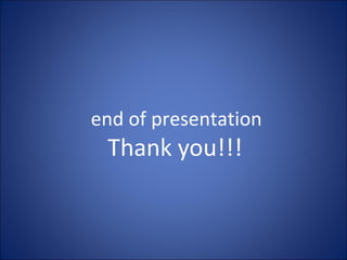 end of presentation 