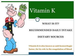 vitamin k antidote for