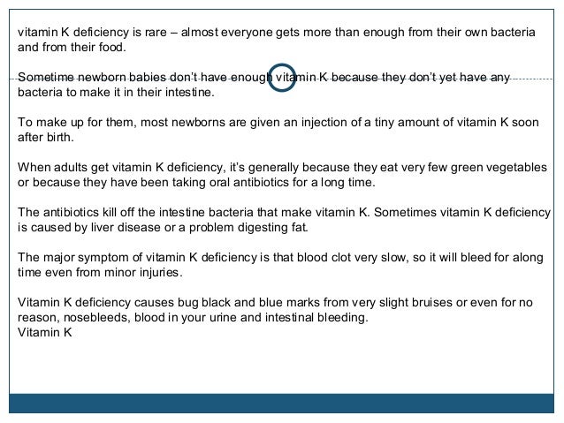 antidote for vitamin k toxicity