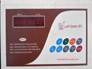 1.High input pH reading meter
 