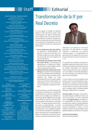 EditorialStaff3
COMITÉ EDITORIAL PHARMA-MARKET
ALMARZA CALLEJAS, Concha
Marketing & Services Director- IMS
AVILES MUÑOZ, Mariano
Presidente de ASEDEF- Asociación Española de
Derecho Farmacéutico
BENEITEZ PALOMEQUE, Manuel
Director General de CESIF- Centro de Estudios
Superiores de la Industria Farmacéutica
BLANCO CORONADO, Juan
Presidente de ACOIF- Asociación de Comunicadores
de Industria Farmacéutica
CASADO GOMEZ, Miguel Ángel
Pharmacoeconomics & Outcomes Research Iberia
FERRER NAVARRO, Javier
Director de comunicación de BANIF
Miembro de European Financial Planning Association
Española
GARCÍA GUTIERREZ, Rafael
Director General de ANEFP-
Asociación para el Autocuidado de la Salud
MUGARZA BORQUE, Fernando
Secretario General de FORÉTICA- Foro para la
Evaluación de Gestión Ética
Director de Comunicación Corporativa de PharmaMar
POLO HERNANZ, Fernando
Director de Estrategia y Community Manager de
Territorio Creativo
QUINTANILLA GUERRA, Francisco
Director General de Faes Farma
RODRÍGUEZ BARRERA, Mercedes
Vocal. de PLGS- Pharmaceutical Licensing Group Spain
RODRÍGUEZ DE LA CUERDA, Ángel Luis
Director General de AESEG- Asociación Española de
fabricantes de Especialidades farmacéuticas Genéricas
ROMERO HEREDIA, Fernando
Comisión de Marketing AEFI- Asociación Española de
Farmacéuticos de Industria
SACRISTÁN, Juan Antonio
Business & Customer Research Manager de Roche Farma
El 19 de agosto el Consejo de Ministros
aprobó el Real Decreto-Ley 9/2011 sobre
racionalización del gasto farmacéutico.
Estas medidas, junto con las otras que fue-
ron aprobadas en los últimos 18 meses, pro-
ducirán una reducción de 5.400 millones de
euros del gasto en medicamentos, una cifra
que se aproxima al 40% de la cuenta actual
de Fármacos.
1) Nuevas deducciones RDL 9/2011 ART.93:
los productos “INNOVADORES” sin
genérico y con más de diez años en el
mercado, tendrán una nueva deducción
del 15% en lugar del 7,5% acordado en el
anterior RDL 8/2010.
2) Prescripción por principio activo (PPA)
RDL 9/2011 ART.85: La prescripción de
medicamentos se realizará por PRINCI-
PIO ACTIVO en la receta médica oficial u
orden de dispensación del SNS.
3) Fijación de precios máximos RDL 9/2011
ART.90.3: la Comisión Interministerial de
Precios de los Medicamentos (CIPM) fija-
rá estos precios bajos en función de los
informes del Comité de Coste
Efectividad (CCE) con los expertos desig-
nados por el Consejo Interterritorial. Los
medicamentos que no sean selecciona-
dos se considerarán excluidos del reem-
bolso.
Con los cambios que se están produciendo,
la Industria Farmacéutica se transformará
profundamente, no solo por el impacto eco-
nómico de las medidas, sino también por-
que la prescripción obligatoria por principio
activo (PPA) nos llevará a una forma dife-
rente de operar con los clientes: La industria
“me too” no puede alcanzar precios atrac-
tivos para su comercialización. La mayor
parte de la INNOVACIÓN vendrá de la mano
de Biofármacos y las compañías de genéri-
cos entrarán en la batalla de "biosimilares",
pero su promoción ya no estará basada en
oferta de condiciones comerciales a las far-
macias y necesitarán de promoción clínica.
Asistiremos a un cambio en la forma de
promoción. Las Big Pharma no podrán
mantener su desarrollo con músculo
comercial propio y se desprenderán de
gran parte de los equipos de venta actua-
les para afrontar las nuevas inversiones en
I + D.
El portafolio de productos necesitará un
detallado análisis para seleccionar solo los
productos sensibles a promoción buscando
un modelo cooperativo con Empresas
“Outsourcing-Insourcing” que se especiali-
cen en actividades comerciales adaptadas a
los nuevos tiempos y que eviten los costes
fijos en los inmovilizados.
El sector Salud es una de las palancas que
pueden activar la economía del país, crean-
do productos y empleo de altísima calidad.
Sin duda, son momentos de ajuste de défi-
cit para todos los sectores, pero el dinero
que se otorgue desde la Sanidad debería
destinarse íntegramente a la Sanidad.
En primer lugar, para pagar las prestacio-
nes sanitarias que se deben (por cierto, una
cifra muy parecida a la que se pretende
ahorrar). En segundo lugar, si el objetivo es
la sostenibilidad del Sistema Sanitario,
necesitaremos mejorar la productividad de
la I+D apostando por INNOVACIÓN con una
inversión equivalente al menos a la que
dedican los países más desarrollados (esto
significa duplicar la inversión en I+D actual).
Julio César García Martín
Director de Pharma-Market
STAFF PHARMA-MARKET
Transformación de la IF por
Real Decreto
DIRECTOR
Julio César GARCÍA MARTÍN
direccion@pharma-market.es
REDACCIÓN
Mª Jesús DÍEZ
redaccion@pharma-market.es
PUBLICIDAD
Sergio ALONSO
publicidad@pharma-market.es
FOTOGRAFÍA
Olivia DENIA
MARKETING
ManuelBENÉITEZDENIA
eDanielMUÑOZ
marketing@pharma-market.ess
ATENCIÓN AL CLIENTE
Ana REVUELTA
informacion@pharma-market.es
SISTEMAS DE INFORMACIÓN
Fernando MARTÍNEZ
informatica@pharma-market.es
EDICIÓN, PRODUCER
C.M. GALLEGO
produccion@pharma-market.es
PRODUCCIÓN GRÁFICA
Lucimagen
lucimagen@lucimagen.com
EDITA:
Centro de Estudios Superiores
de la Industria Farmacéutica
S.A.
C/General Álvarez de Castro 41
28010 Madrid
Tel.: +34 91 593 83 08
Fax: +34 91 297 78 37
www.pharma-market.es
IMPRIME:
Icono Imagen Gráfica
DEPÓSITO LEGAL:
M 13485-2006
ISSN: 1886-161X
Impreso en España
La empresa editora declina toda
responsabilidad sobre el contenido de los
artículos originales y las inserciones
publicitarias, cuya total responsabilidad es
de sus correspondientes autores.
Prohibida la reproducción total o parcial,
por cualquier método, incluso citando
procedencia, sin autorización previa de
CESIF S.A. Todos los derechos reservados.
 