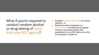 PHMSA Drug & Alcohol Testing Regulations [slide share] | PPTX