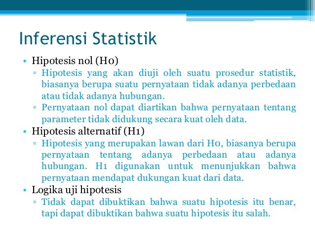 Inferensi statistik