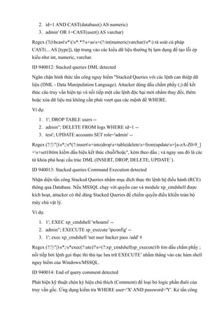 Comprehensive Analysis of SQL Injection Protection Rules in ModSecurity ...