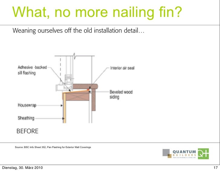 Sills Thresholds Passive House Installation Details That