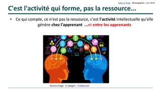 Gilles Le Page – mars 2017
Exemple : un travail collaboratf sur « la mondialisaton »
Un « padlet » réalisé par les élèves de TS de Matthieu CLEMENT, professeur d'Histoire Géographie au Lycée
Évariste de Parny (île de La Réunion) : http://padlet.com/wall/mondialisatonTS
 