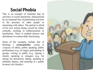 Phobia; Definition, types, treatment