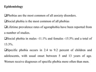Phobia; Definition, types, treatment