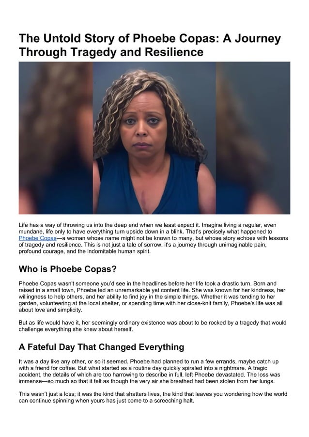 The Untold Story of Phoebe Copas: A Journey Through Tragedy and Resilience PDF