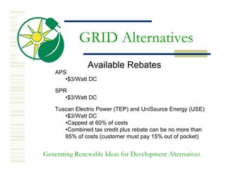 Phoenix   Grid Alternatives Solar Rehabilitation Presentation