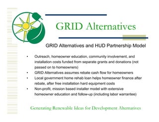 Phoenix   Grid Alternatives Solar Rehabilitation Presentation