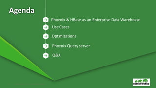 Apache Phoenix and Apache HBase: An Enterprise Grade Data Warehouse | PPTX