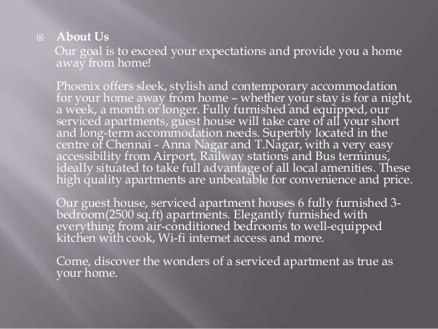 Phoenix serviced apartments