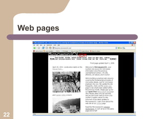 Web pages

22

 