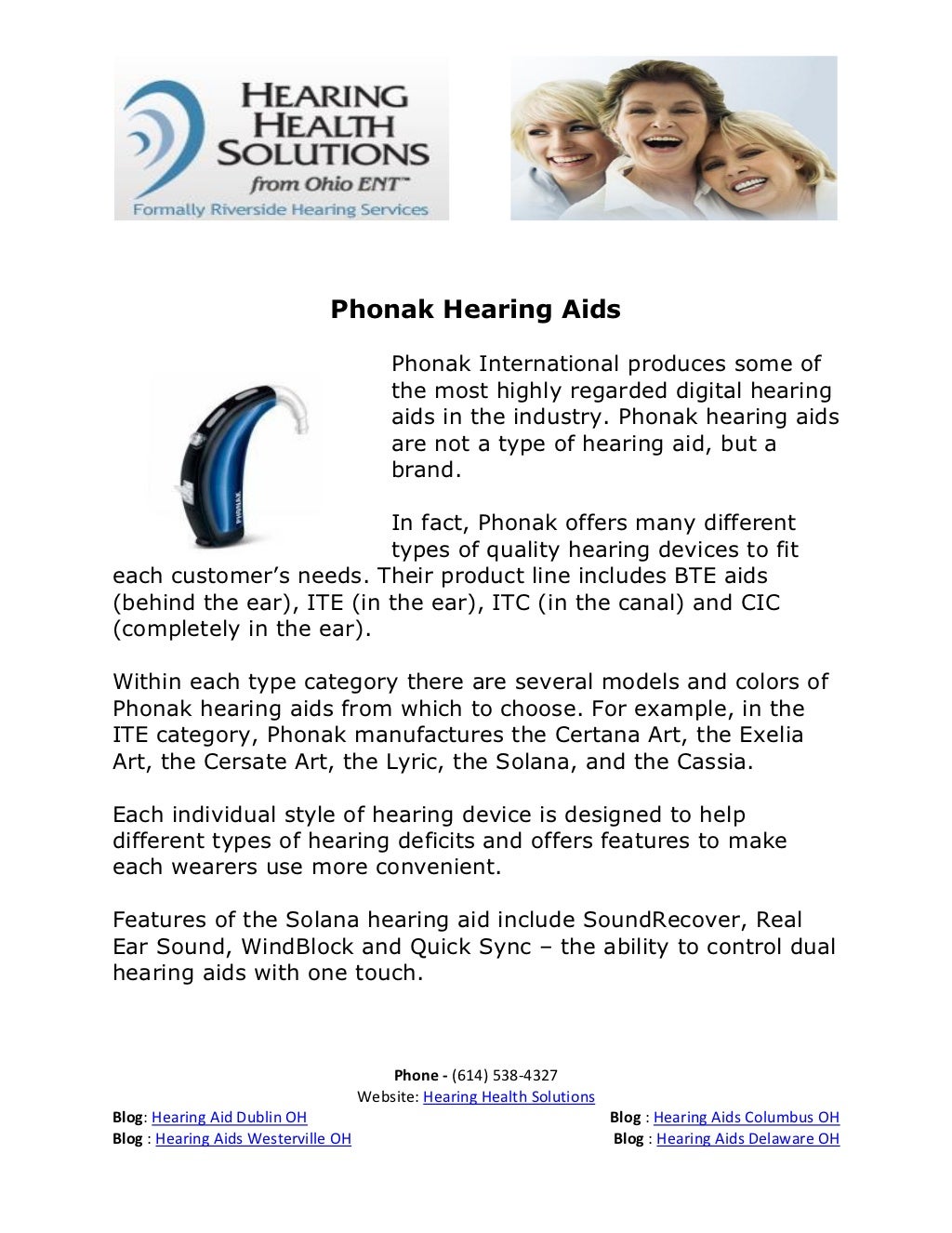 Phonak Hearing Aids Manual Instructions