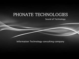 Sound of Technology
Information Technology consulting company
 