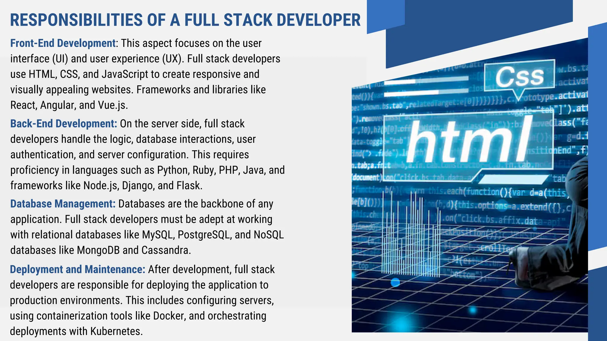 Innovative Full Stack Developer Crafting Seamless Web Solutions | PPT