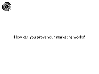 




    How can you prove your marketing works?
 