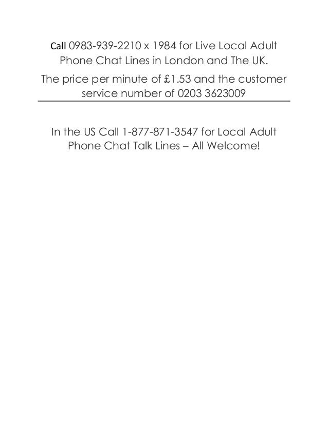 Phone Chat Lines