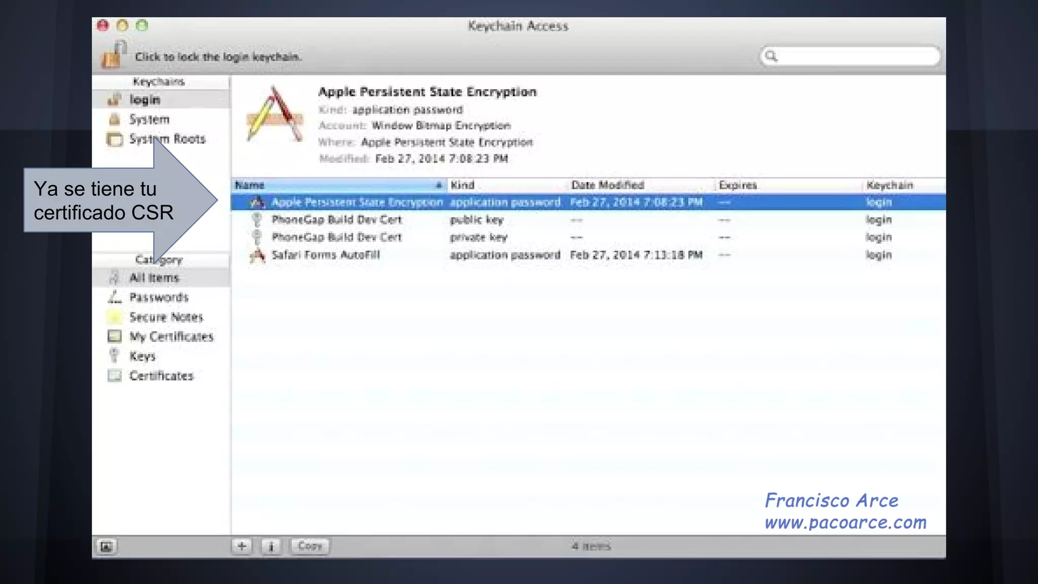 Ya se tiene tu
certificado CSR