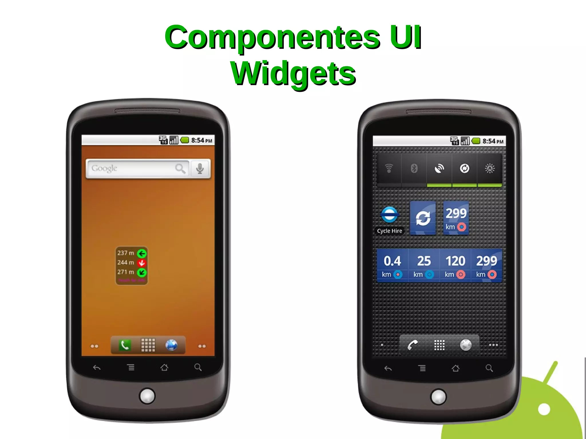 Componentes UI
   Widgets
 